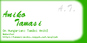 aniko tamasi business card